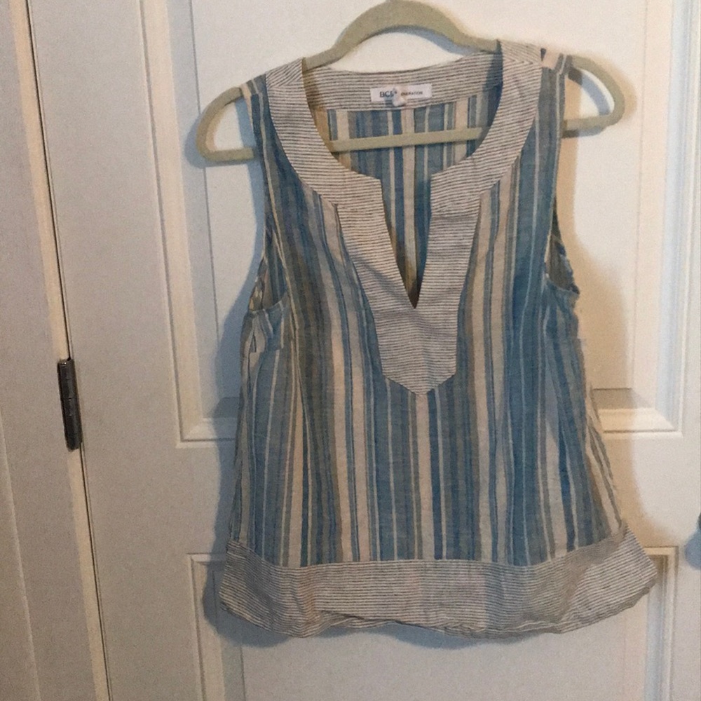 BCBG Bohemian Linen Top